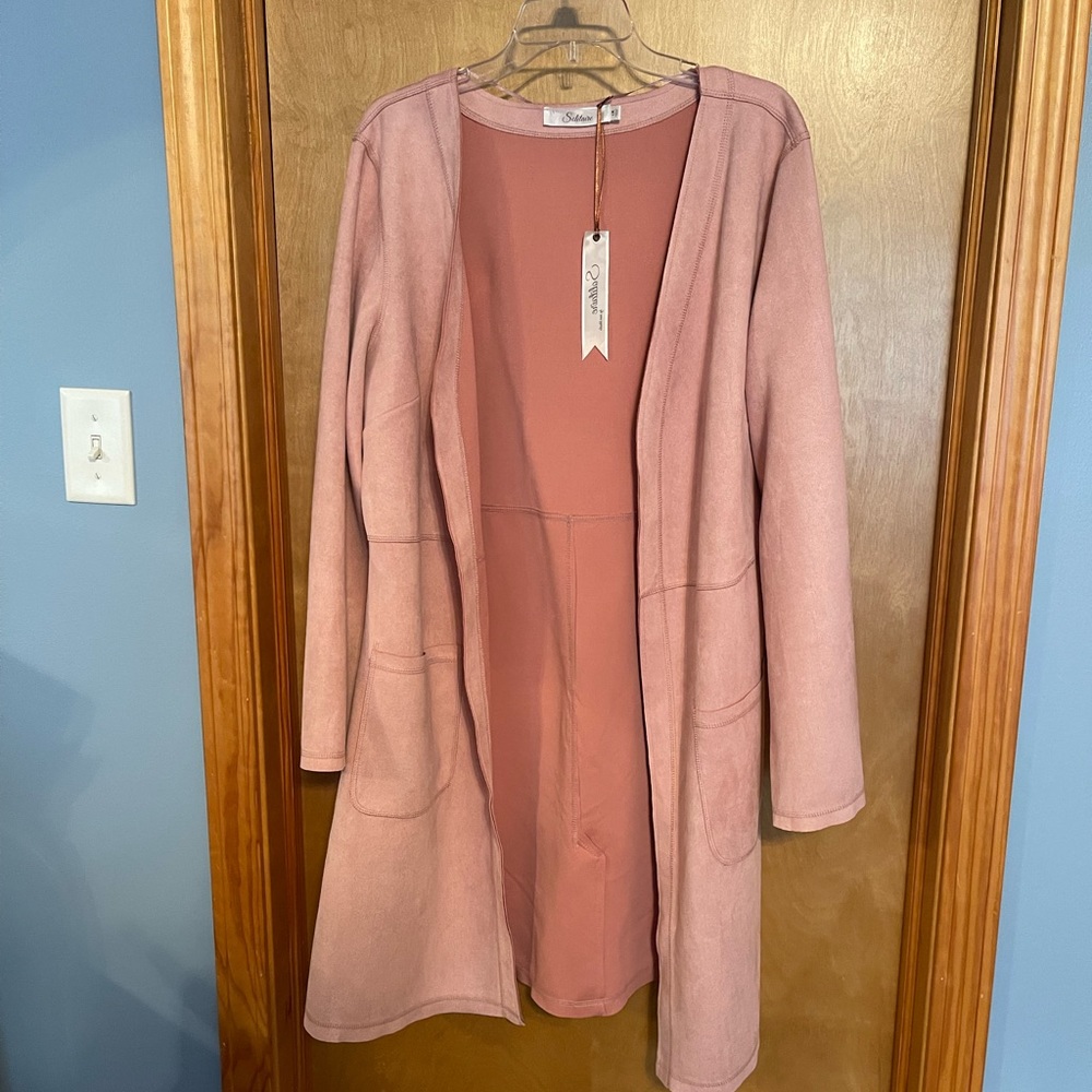 Full length Faux Suede Jacket.